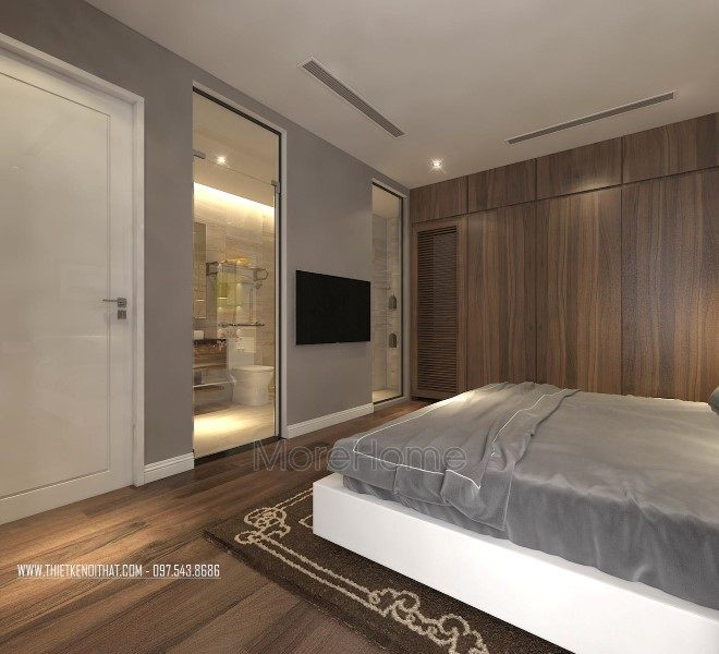 Thiết kế nội thất phòng ngủ chung cư Imperia Garden 203 Nguyễn Huy Tưởng Thanh Xuân Hà Nội